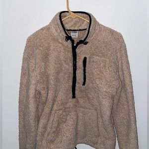 PINK VS Sherpa Pullover Cream XS